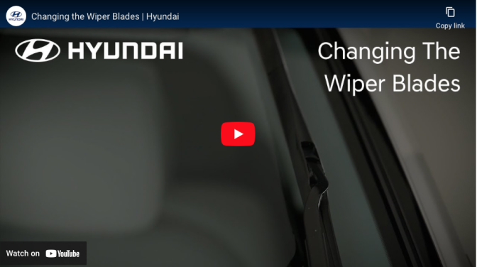 Changing the Wiper Blades